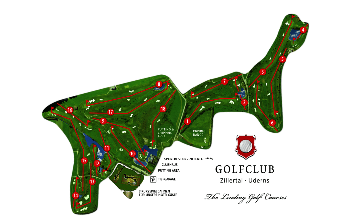 Golf court-map-Sportresiden Zillertal
