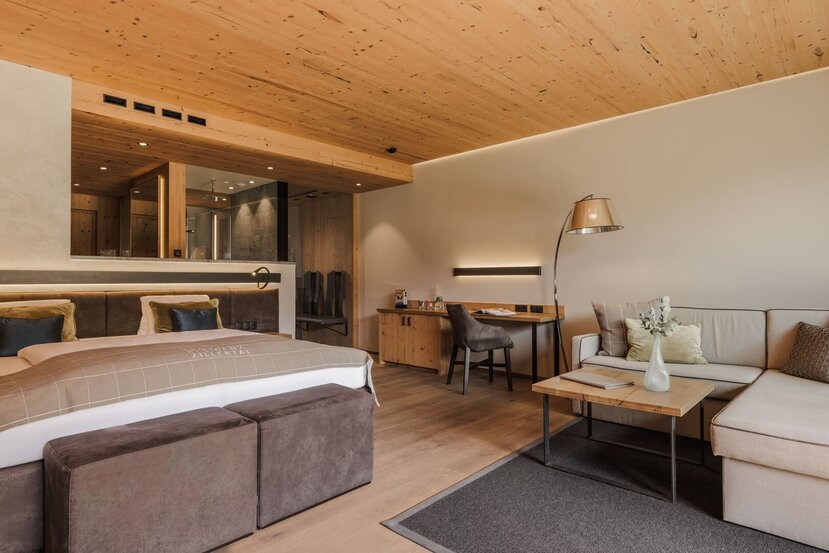 Doppelzimmer Deluxe-Bett-12-Sportresidenz Zillertal