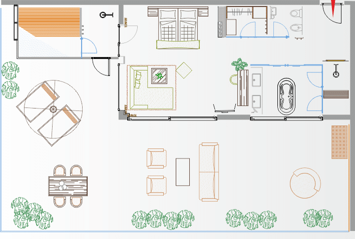 Layout-Penthouse Suite-Sportresidenz Zillertal